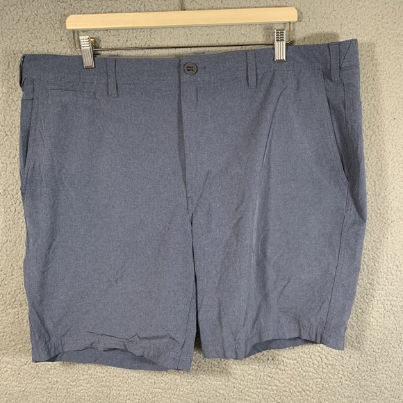 S Orvis Shorts Mens 40 Blue Flat Front Lightweight Performance Stretch - Picture 1 of 6